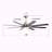66 Inch Large Ceiling Fan With Dimmable Led Light 8 ABS Blades Smart Remote Control Reversible DC Motor For Living Room-1831815943-1831815945