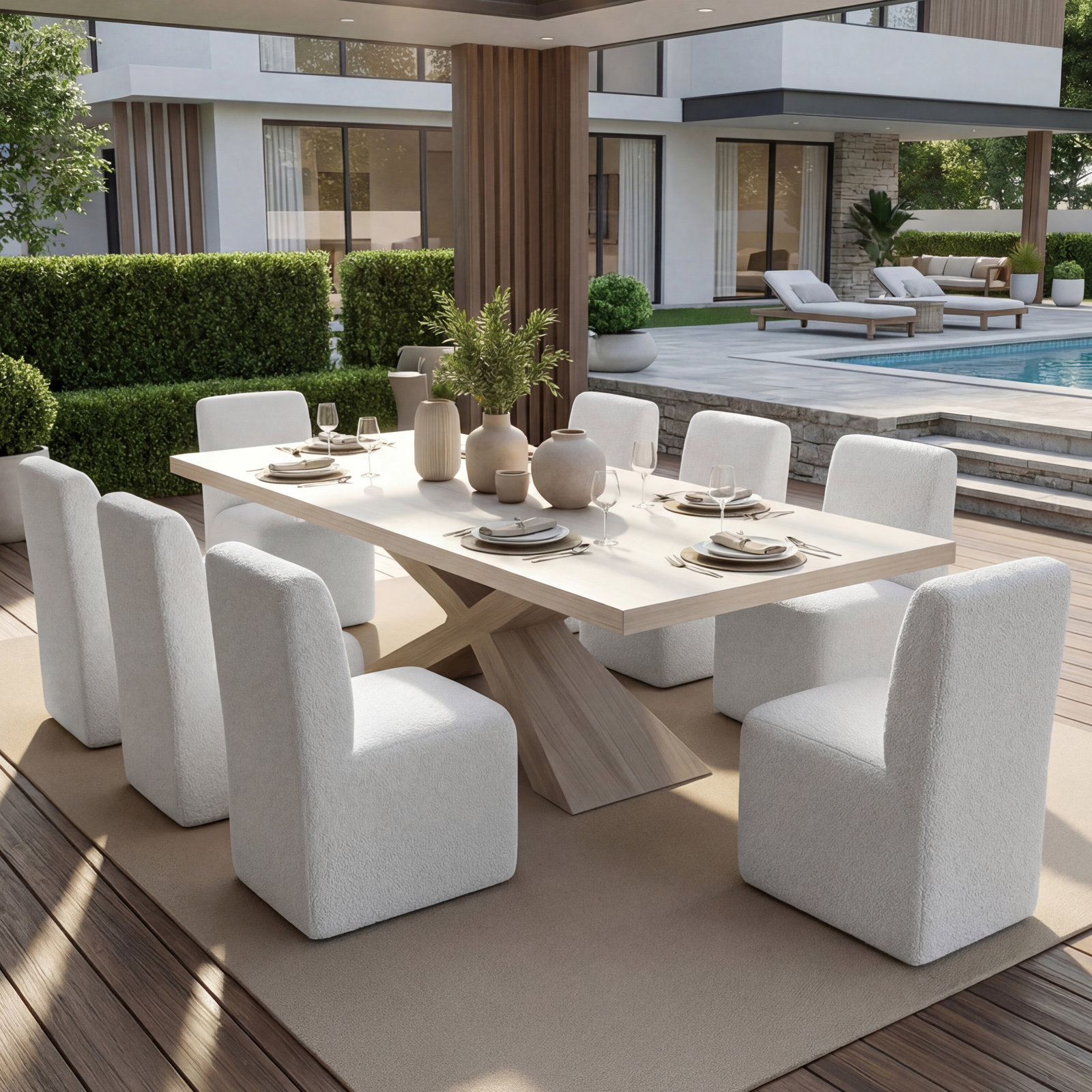 Praia Sunbrella® Boucle Patio Dining Chair