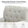 Wilkey Armchair with Tufted Back with Solid Wood Legs