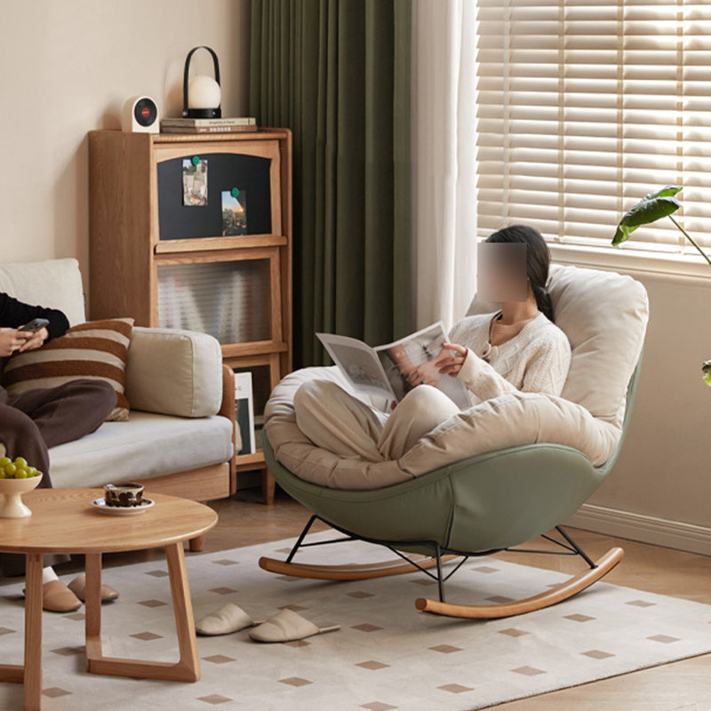 Chaise berçante ergonomique décontractée Living Room, Beige
