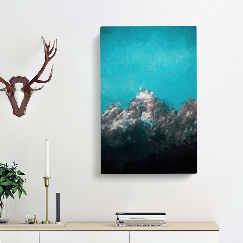 Mountain Peak In Wyoming In Abstract - Wrapped Canvas, 91cm H x 60cm W x 3cm D