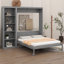 Lit escamotable mural Ell Elletsville avec tablettes-882040520-932556010