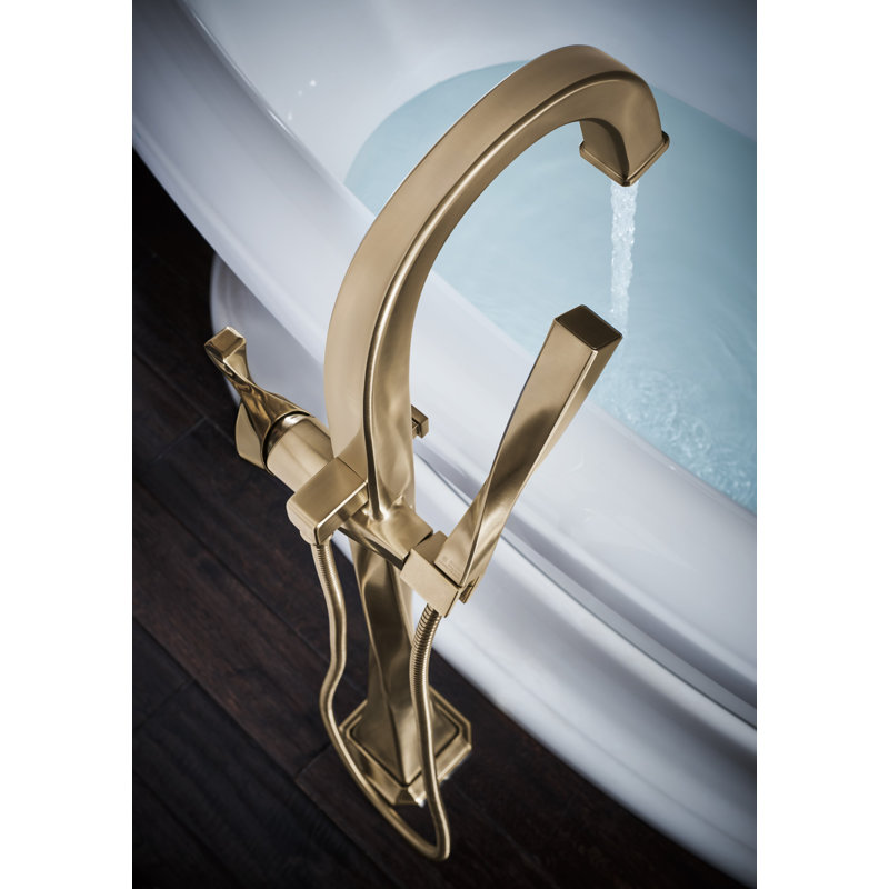 Virage® Single-Handle Freestanding Tub Filler, Luxe Gold