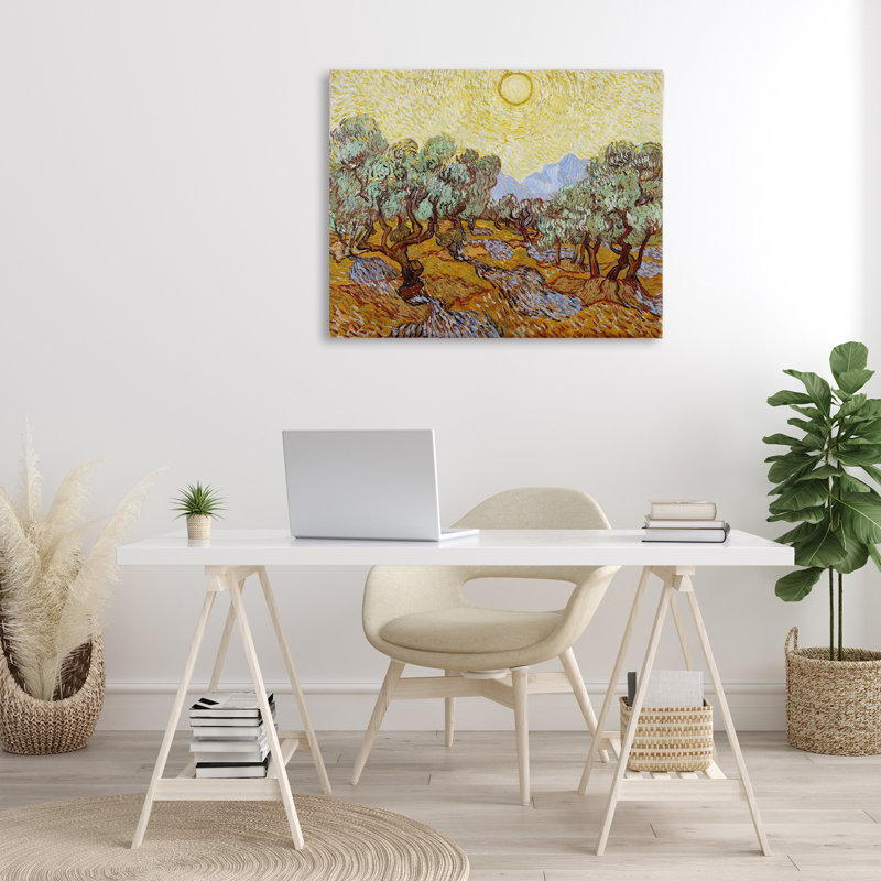 Classic Van Gogh Olive Trees Canvas Wall Art by one1000paintings, 30" H x 40" W
