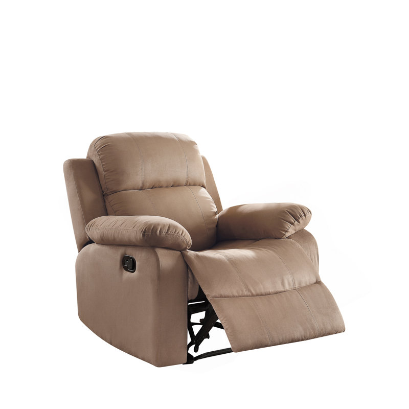 Fauteuil inclinable brun avec accoudoirs coussinés