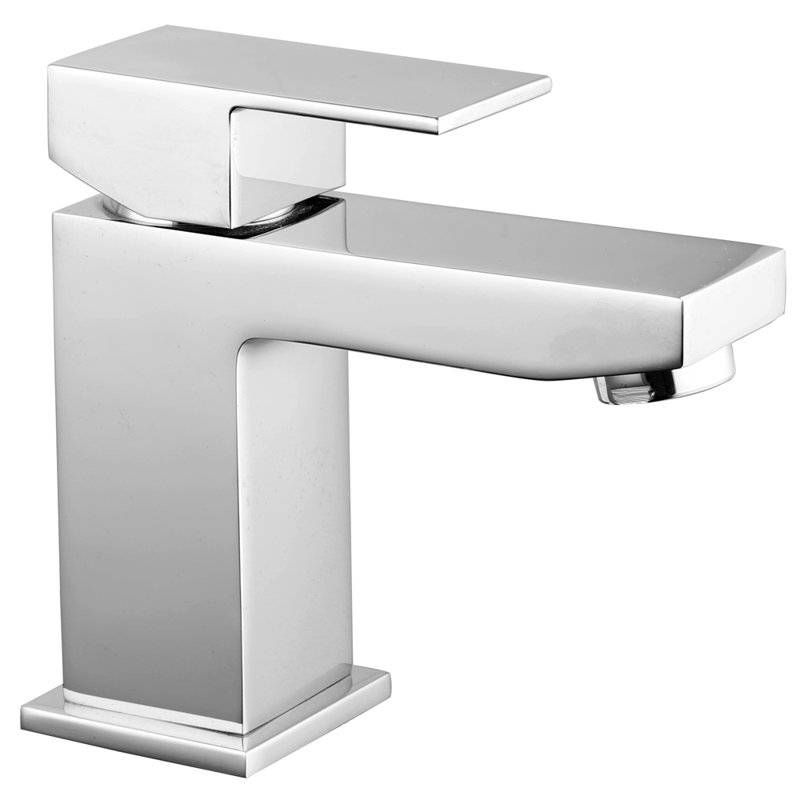 Ippolito Mono Basin Mixer Cloakroom Bathroom Tap Modern Sink Faucet Chrome, 4.6 l/min