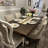 Thickened Fabric Upholstered Wooden Nailhead Dining Chair（Set of 4）-310173345