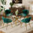 47in Glass Top Pedestal Dining Set-687024221-688816907-688816904