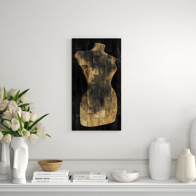 Dress Form Print by Paperplate Inc., Glass Coat, 30" H x 16" W