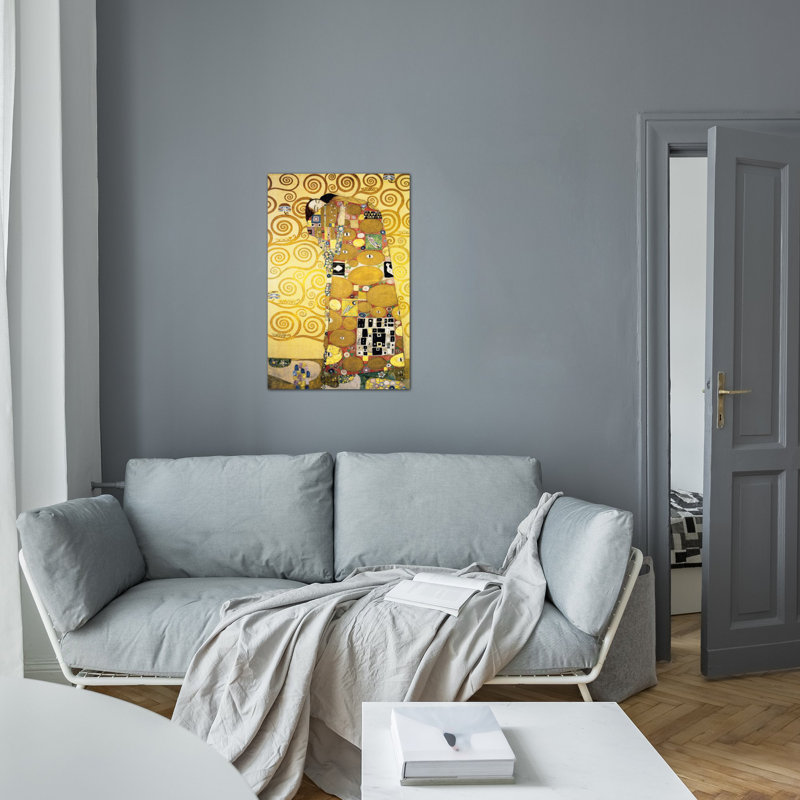« Stoclet Palace » par Gustav Klimt, reproduction d'art sur toile, H 18 po x l 12 po x P 1,5 po, Toile tendue, Pas de tapis