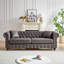 Canapé Chesterfield moderne avec accoudoirs roulés 85,5 po avec accoudoirs roulés-111932103-111932101