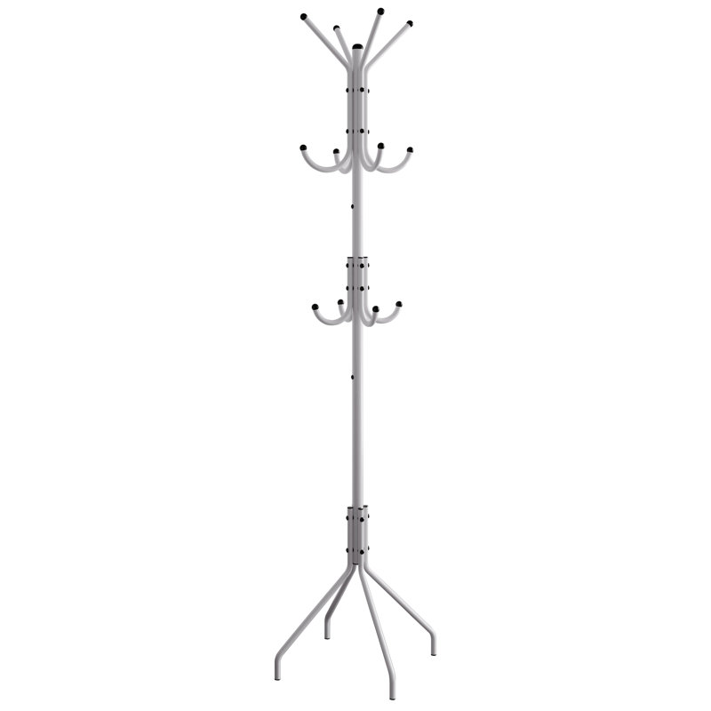 METAL FREESTANDING COAT RACK IN WHITE, White