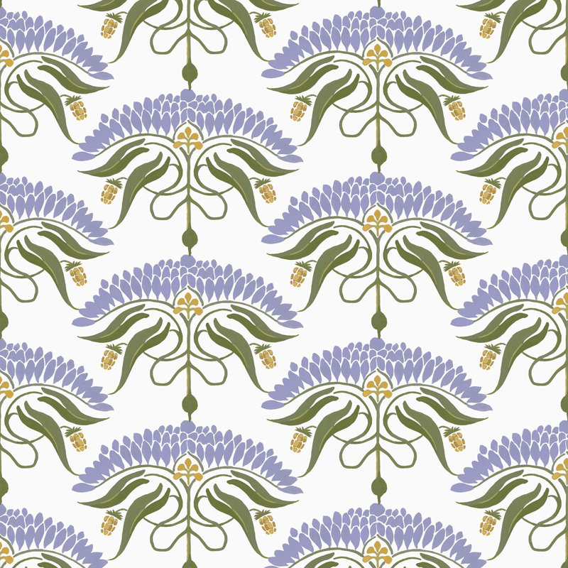 Fleur de Réve - Floral Wallpaper, Lavender, Premium Paper