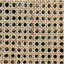 Chaises de salle à manger en rotin noir, ensemble de 2