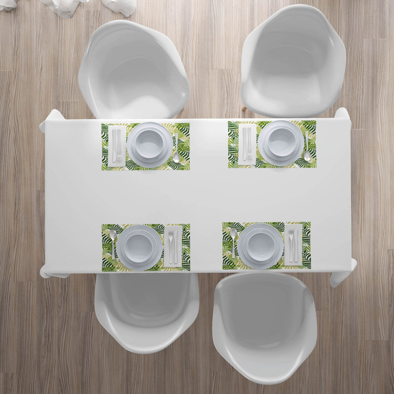 Polyester Floral Rectangle Placemat