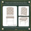 Adeline Solid Wood Button-Tufted Upholstered Dining Chairs, Set of 4-134707130