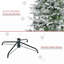 Arbre de Noël artificiel pin enneigé 9 pi avec branches réalistes et 1159 pointes