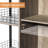 3 Tier Coffee Bar Table With Storage Drawer Grey