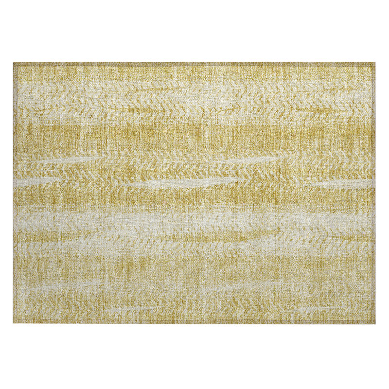 Besima Washable Abstract Indoor / Outdoor Rug, Rectangle 1'8" x 2'6"