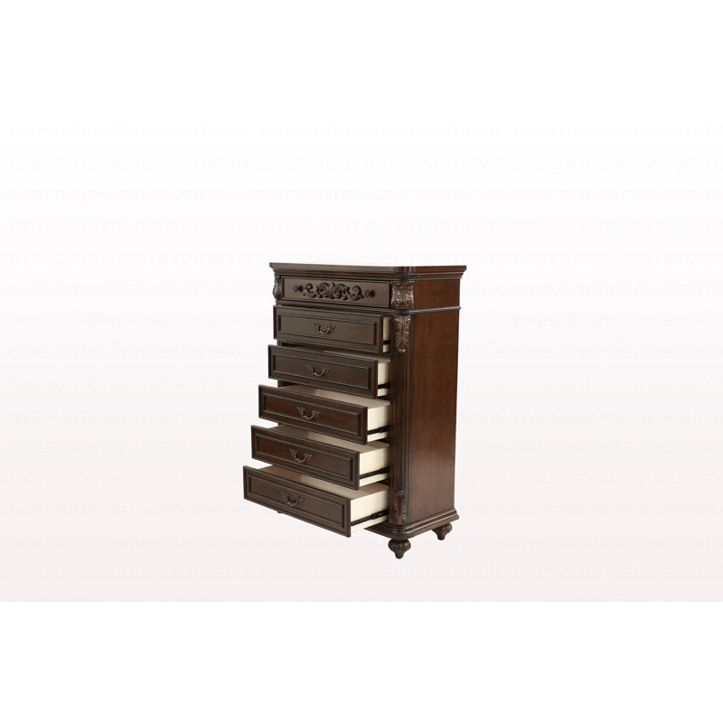 Design unique de commode en bois de noyer antique 1 pièce