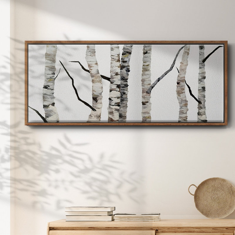 Birch Trees II- Framed Canvas