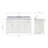 Aberdeenshire 54" Single Bathroom Vanity with Carrara White Marble Top-85364037