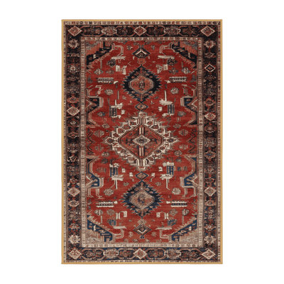 Tapis brun lavable à la machine