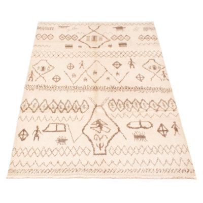 Griggstown One-of-a-Kind 4'11" X 8'3" New Age Wool Area Rug in Beige