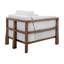 Structure et base en bois, fauteuil