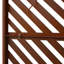 Écran d'intimité en métal 48 po H 76 po - Rouge rouille pour pelouse, balcon de conception stable, installation de patio-122460620