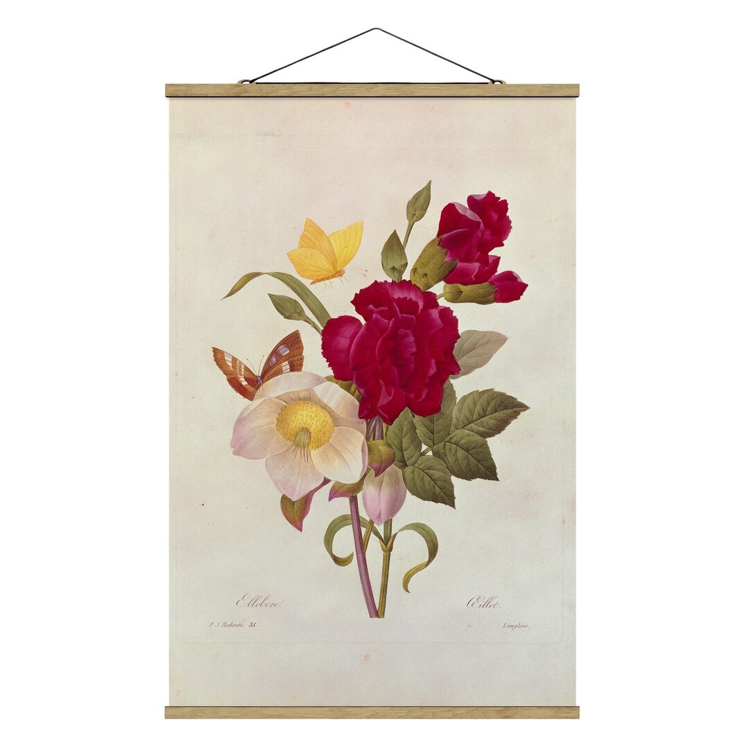 Stoffbild Christmas Roses von Pierre-Joseph Redouté