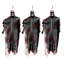 Ensemble de 3 fantômes suspendus d'Halloween (90 cm) en tissu, squelettes volants effrayants, décoration pour maison hantée, fête ou extérieur.