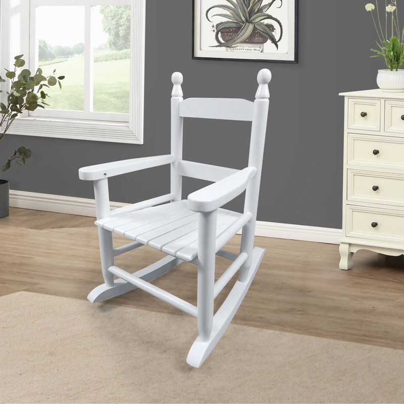 Chaise berçante pour enfants, Blanc