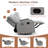 33" Wide Massage Swivel Glider Recliner with Heat Function & Cup Holders-1409430873