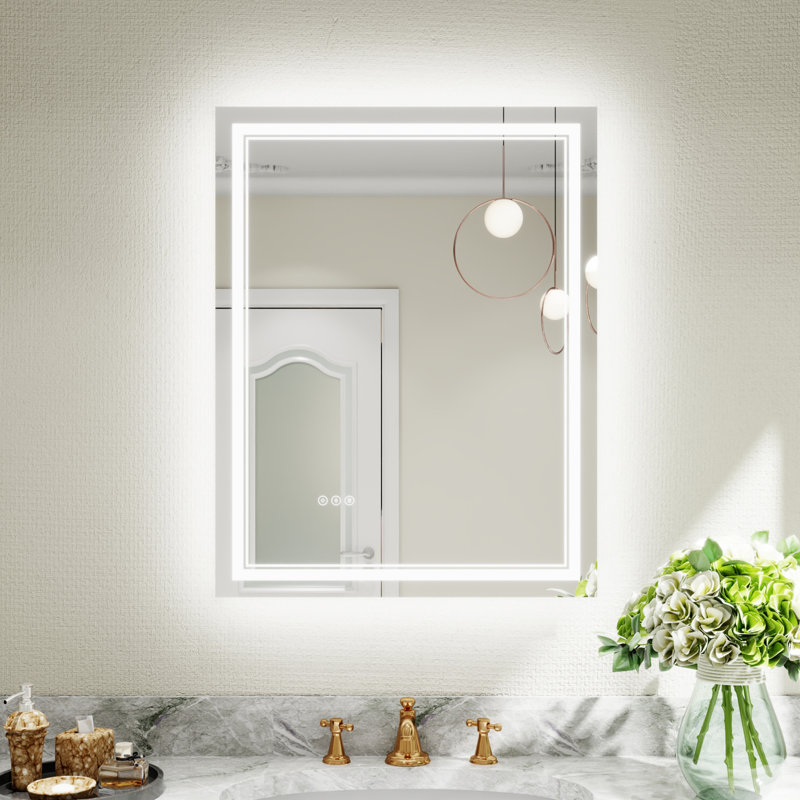 Miroir de salle de bain mural Aolaith, 28 po x 36 po