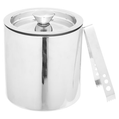 1500ML DOUBLE WALL ICE BUCKET W And TONGS S And S
