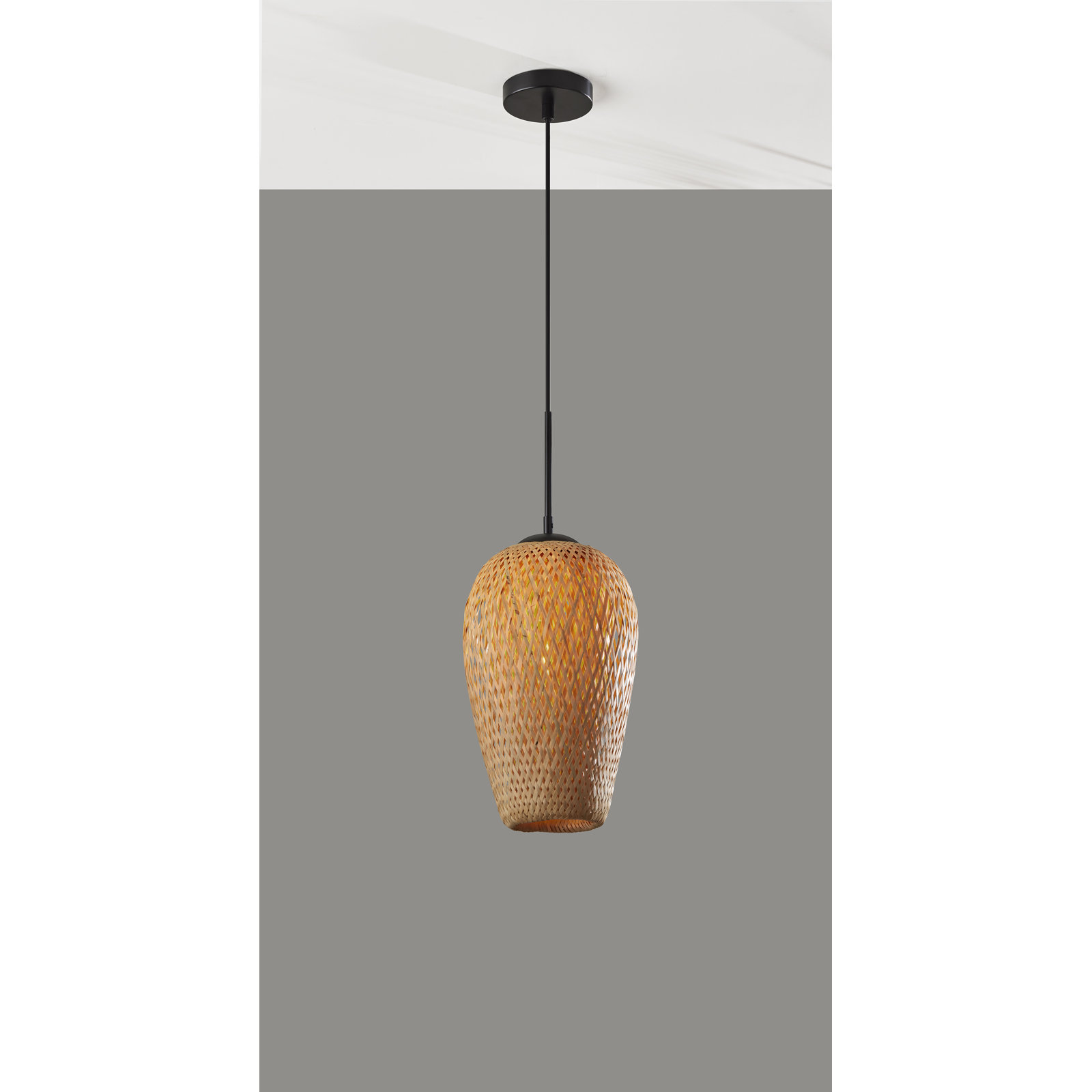 Raima Single Light Solid Wood Pendant