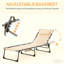 Chaise longue d'extérieur pliante