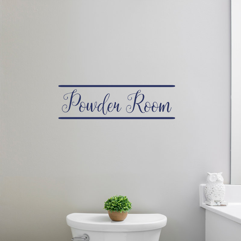 3879 Text & Numbers Non-Wall Damaging Wall Decal, Navy