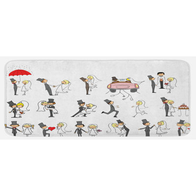 Modern & Contemporary Solid Colour Polyester Kitchen Mat