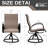 6 - Person Cast Aluminum Patio Dining Set With Sunbrella Swivel  Chairs-850486171