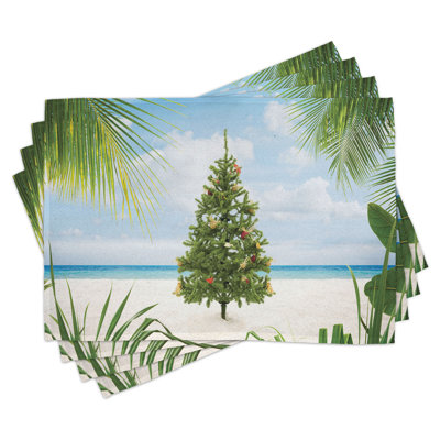 Ensemble de 8 napperons de Noël East Urban