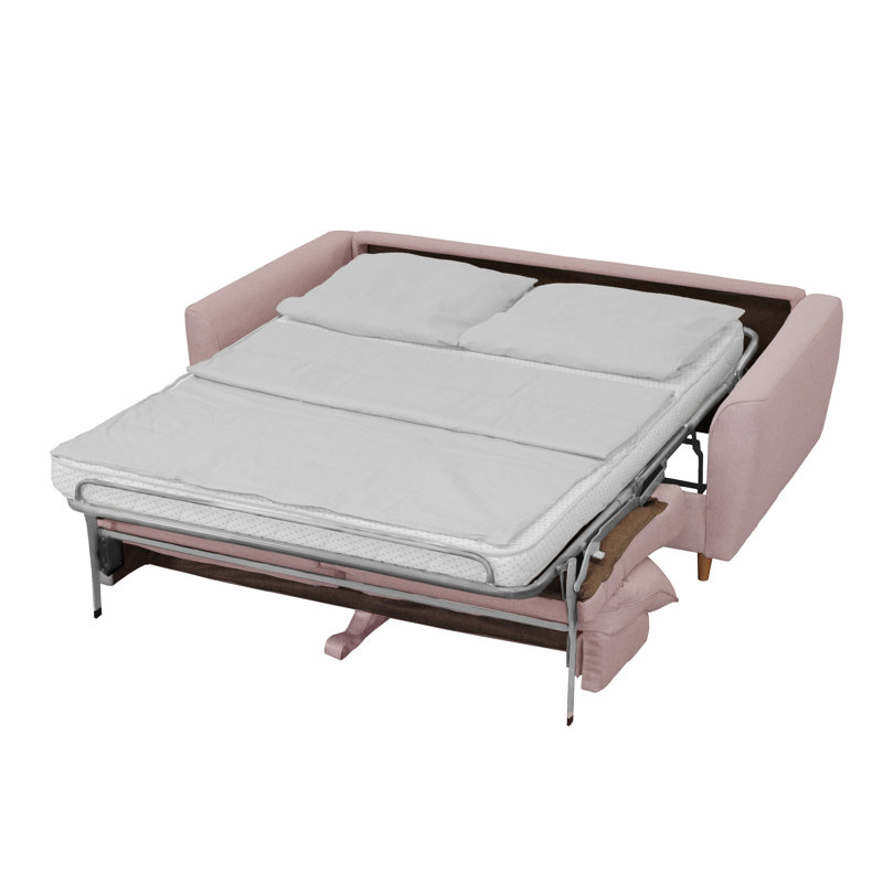 Mattlyn Sofa Bed with Mattress, Powder Pink