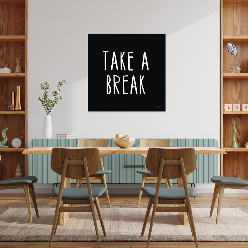 Take A Break, art contemporain abstrait, H 36 po x l 36 po