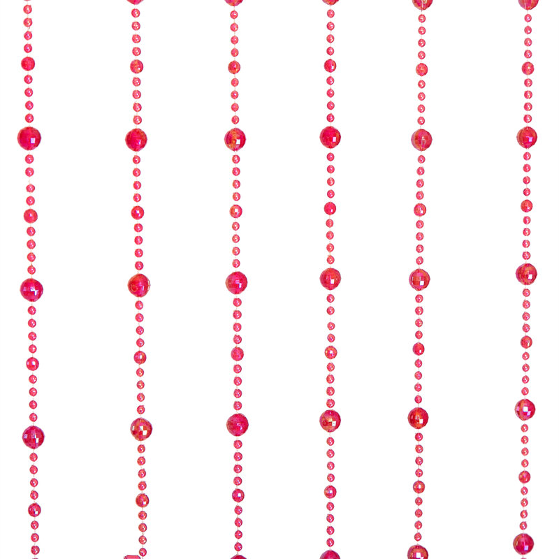 Rideau synthétique Brittanae, Rouge, L 35,5 po x L 72 po