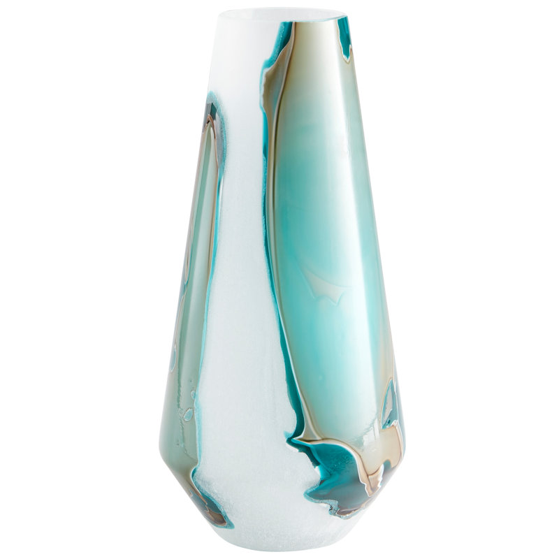 Ferdinand Glass Table Vase, 17.75" H x 8.25" W x 8.25" D