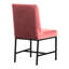 Chaise de salle à manger moderne en velours - ensemble de 2