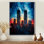 Abstrait, art mural sur toile 911 tours Patriot Memories I