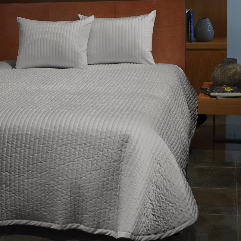 Siena Channel Sateen Coverlet Set