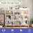 Wooden Open Shelf Bookcase, 3-Tier Cube Bookshelf, Modern Display Cabinet-604121014